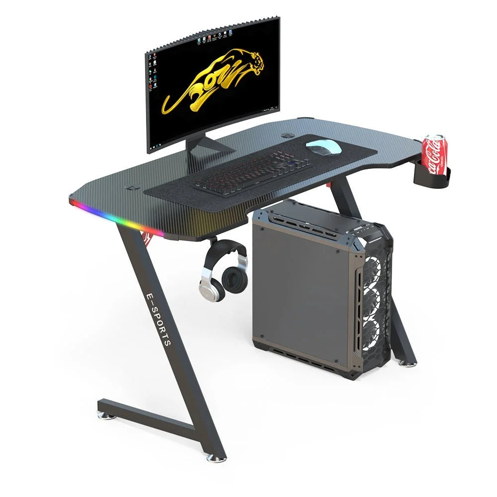 120cm New Arrive Computer Table Z Shaped Gaming Desk