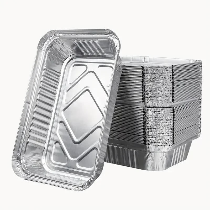 120x Aluminium Disposable Foil Food Container Trays Pans