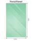 120x200cm Glass Shower Screen with Gunmetal Wall Channel