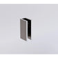 120x200cm Glass Shower Screen with Gunmetal Wall U-Brackets
