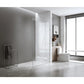 120x200cm Glass Shower Screen with White Wall & Floor U