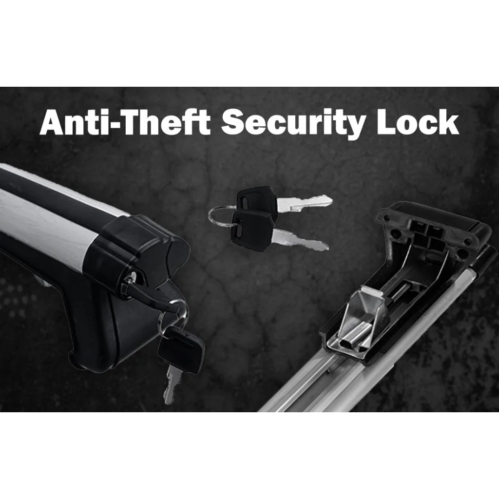 125CM Universal Adjustable Aluminum Alloy Car Roof Rack