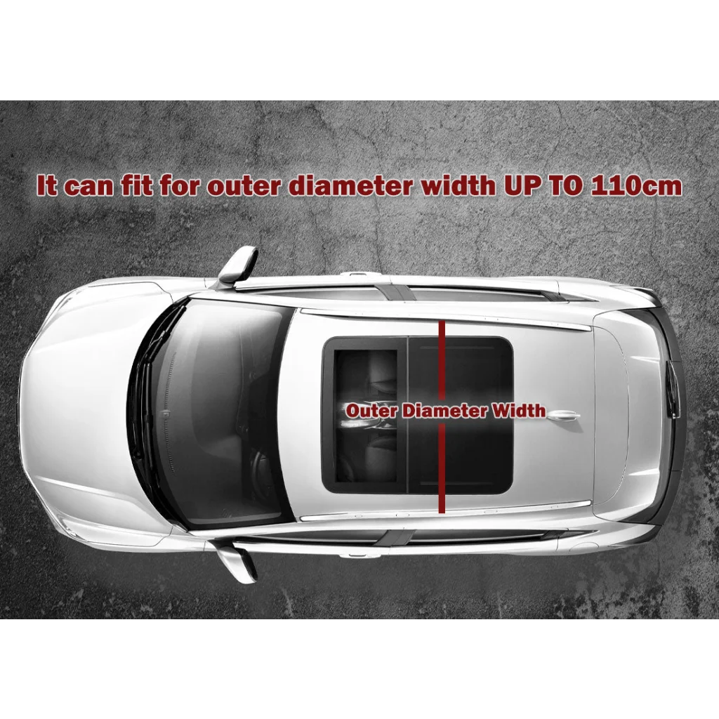 125CM Universal Adjustable Aluminum Alloy Car Roof Rack