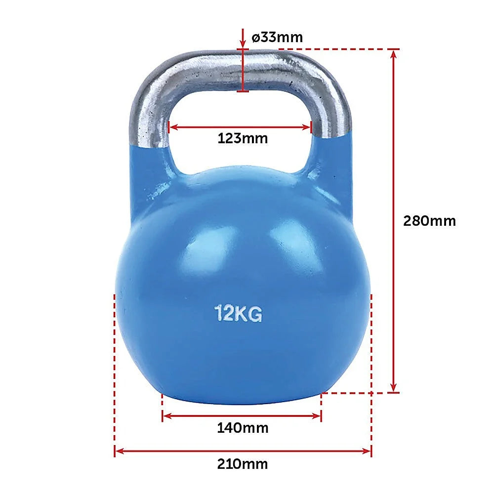 12kg Pro-Grade Steel KettleBell - Sports & Fitness >