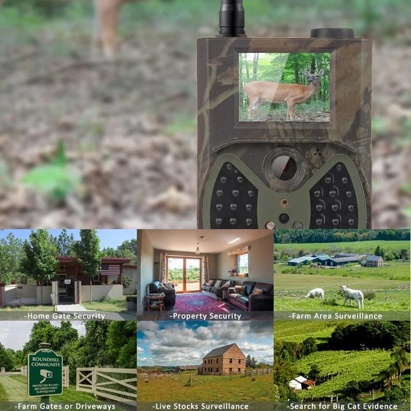 12Mp Waterproof Trail Camera With Night Vision And Mms