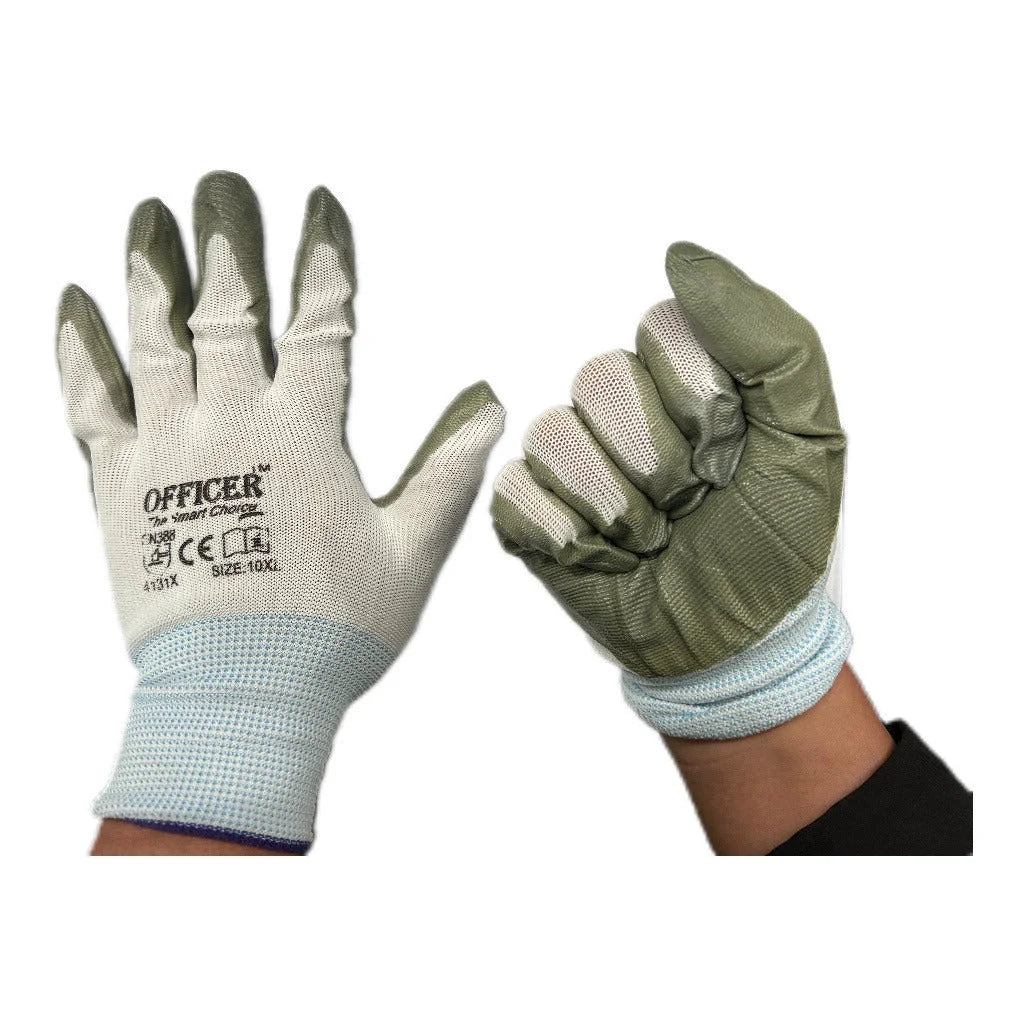 12Pairs Cotton Gloves Work Safety Glove Thick Heavy
