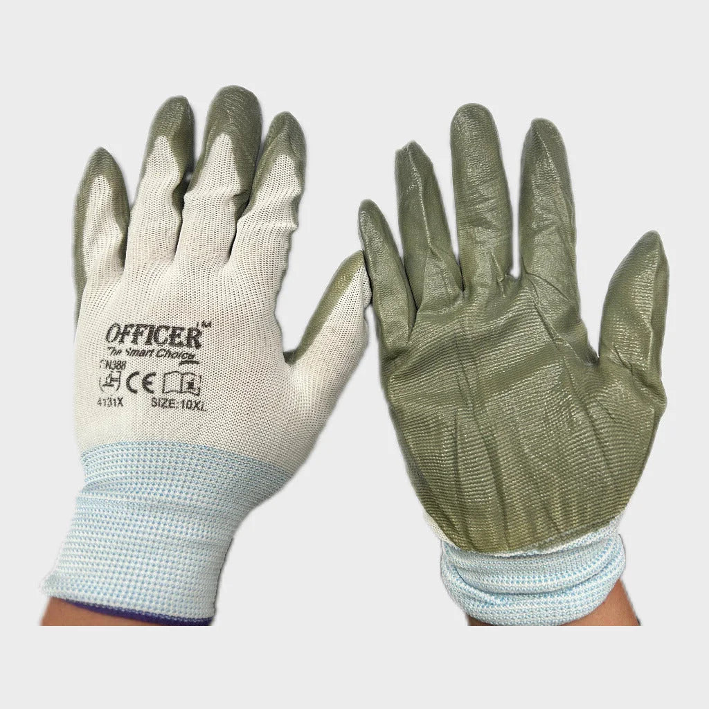 12Pairs Cotton Gloves Work Safety Glove Thick Heavy