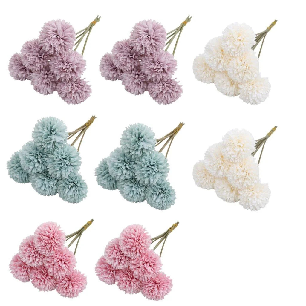 12pcs Artificial Dandelion Fake Flower Simulation