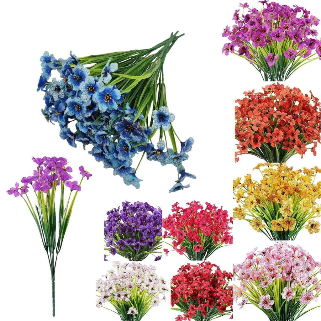 12pcs Artificial Flowers Set for Home Decor Wedding Party