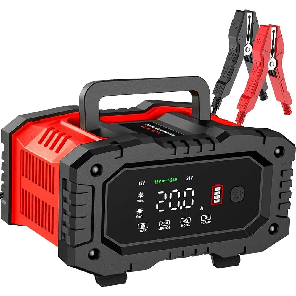 12V 20A/24V 10A Smart Car Battery Charger for Lead Acid