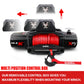 12V Winch 14500LBS Synthetic Rope with Winch Cover