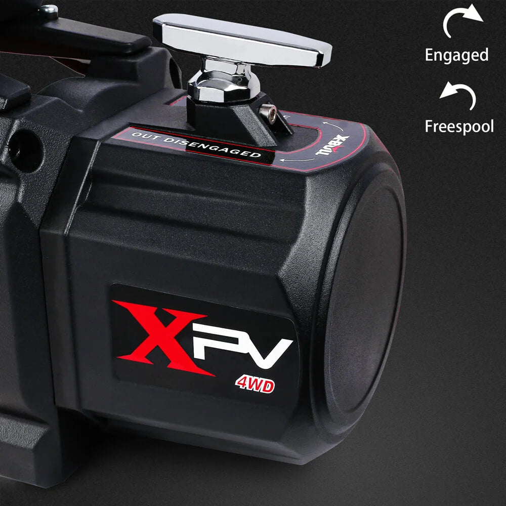 12V Winch 14500LBS Synthetic Rope with Winch Cover