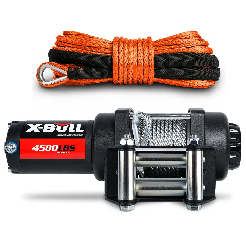 12V Winch 4500LB Boat Trailer Steel Cable with 5.5M X 13M