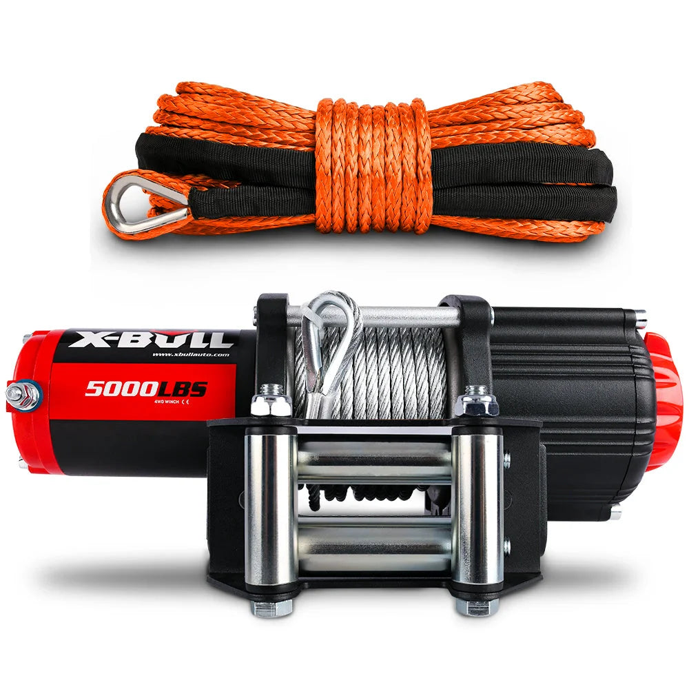 12V Winch 5000LBS Wireless Steel Cable ATV Boat with 13M