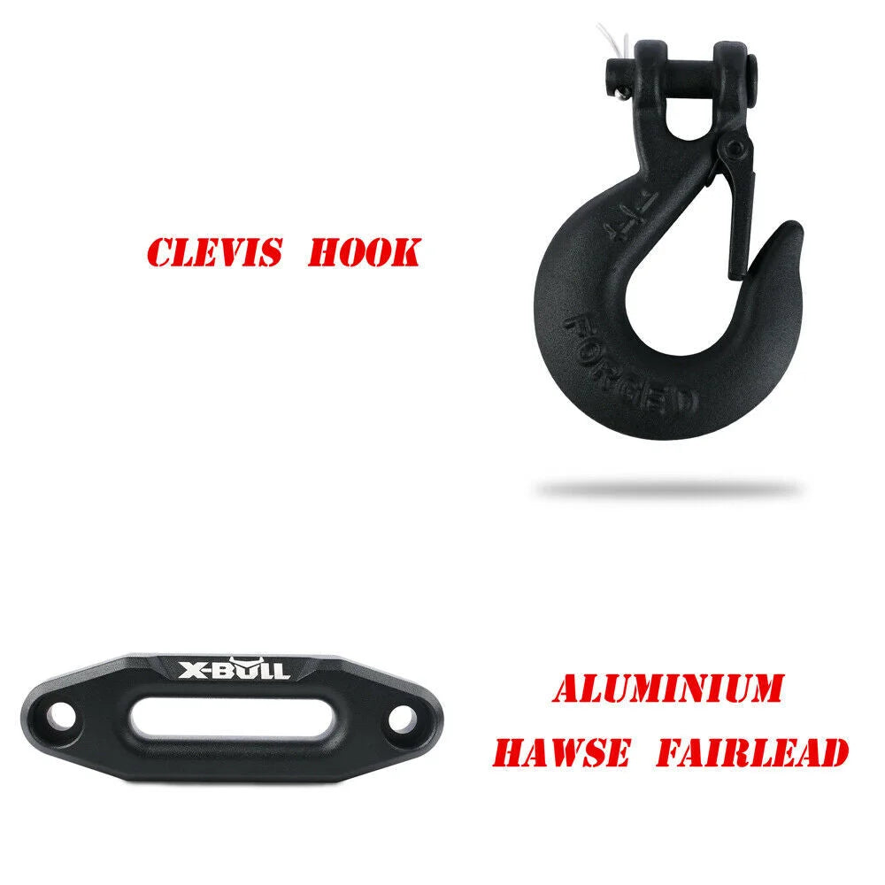 12V Wireless Winch 3000lbs/1360kg Synthetic Rope Boat ATV