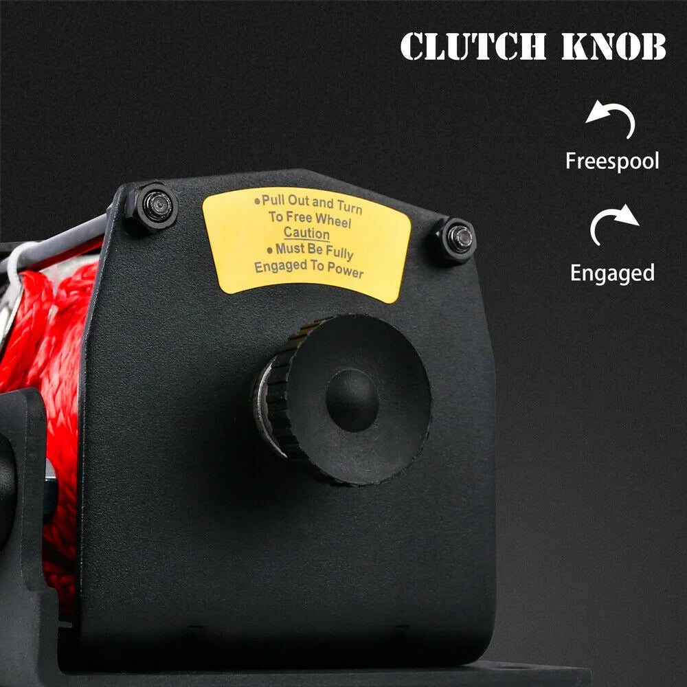 12V Wireless Winch 3000lbs/1360kg Synthetic Rope Boat ATV