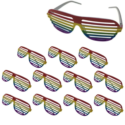 12x RAINBOW GLASSES Sunglasses Mardi Gras Gay Pride LGBT