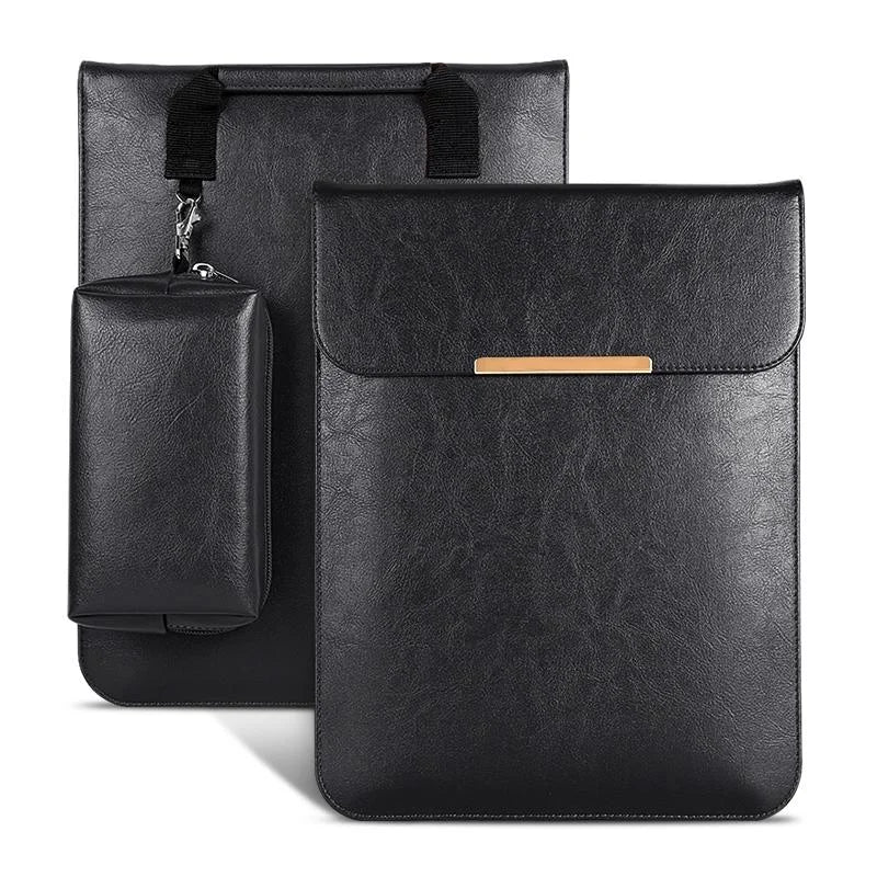 13.3 2-In-1 Laptop Sleeve With Mouse Storage In Pu Leather