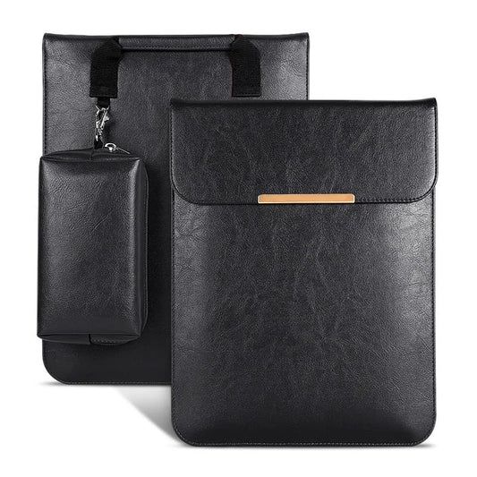 13.3 2-In-1 Laptop Sleeve With Mouse Storage In Pu Leather