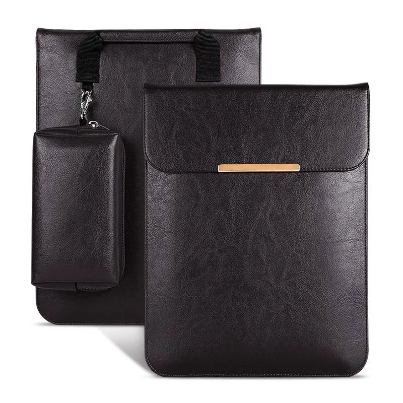 13.3 2-In-1 Laptop Sleeve With Mouse Storage In Pu Leather