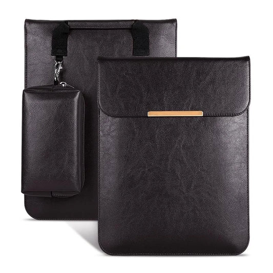 13.3 2-In-1 Laptop Sleeve With Mouse Storage In Pu Leather