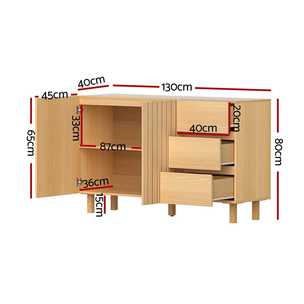 130cm Artiss Buffet Sideboard Cupboard Cabinet Pantry