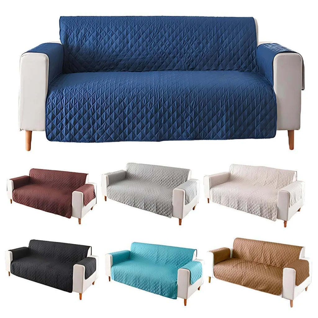Seater pet sofa with protector cover quilted couch