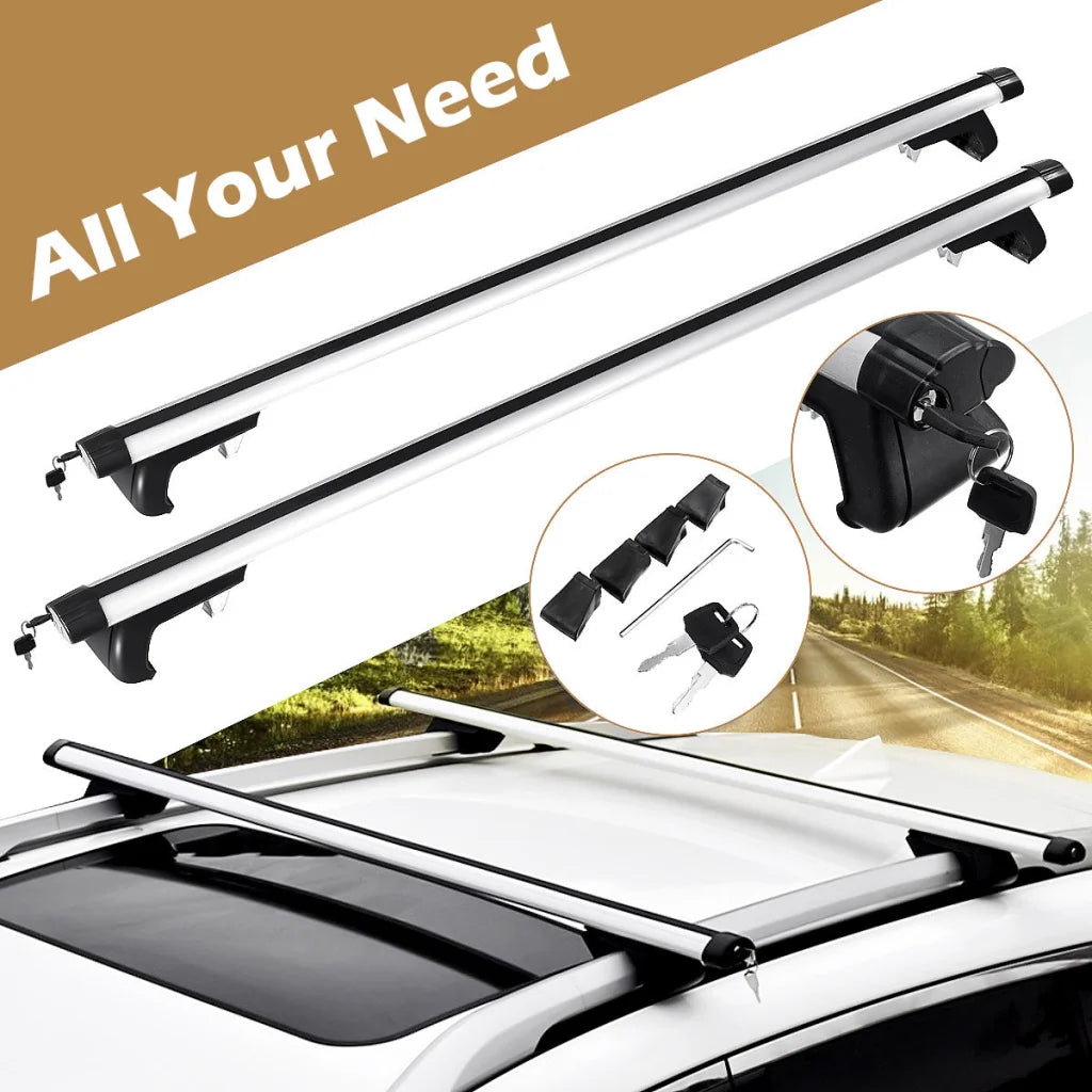 135CM Universal Adjustable Aluminum Alloy Car Roof Rack