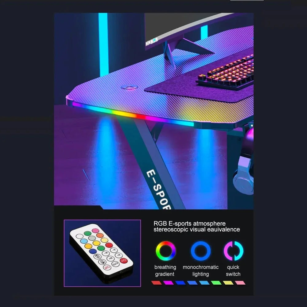 140cm New Arrive Computer Table Z Shaped Gaming Desk