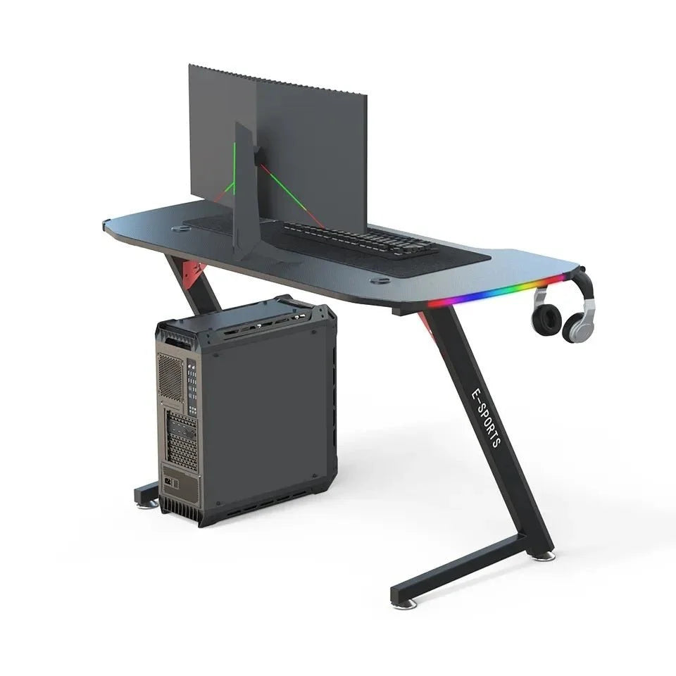 140cm New Arrive Computer Table Z Shaped Gaming Desk