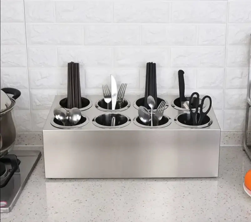 Stainless Steel Commercial Conical Utensils Cutlery Holder