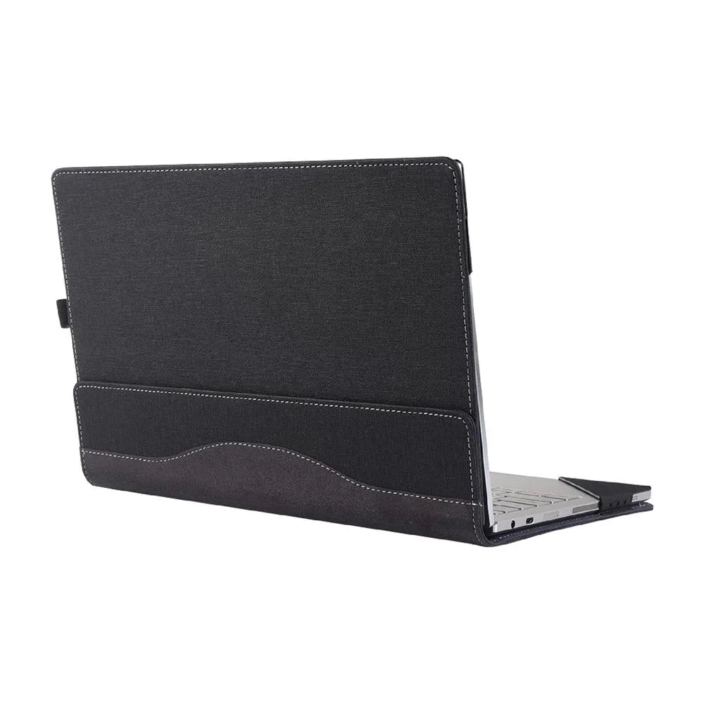 15.6 Inch Multifunctional Laptop Case With Stand - Black Pu