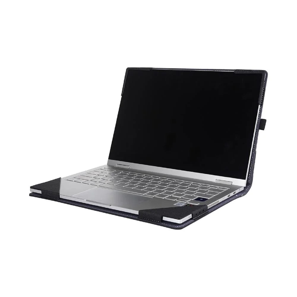 15.6 Inch Multifunctional Laptop Case With Stand - Black Pu