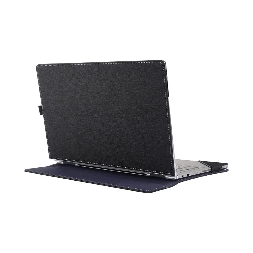 15.6 Inch Multifunctional Laptop Case With Stand - Black Pu