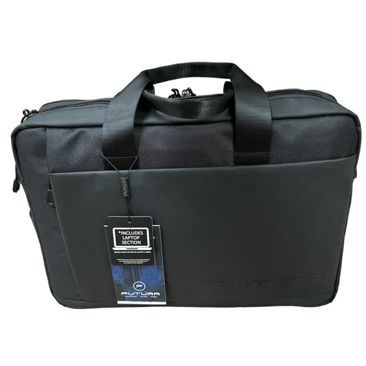15" Futura Laptop Computer Bag Travel Work Messenger Bag w/USB Port