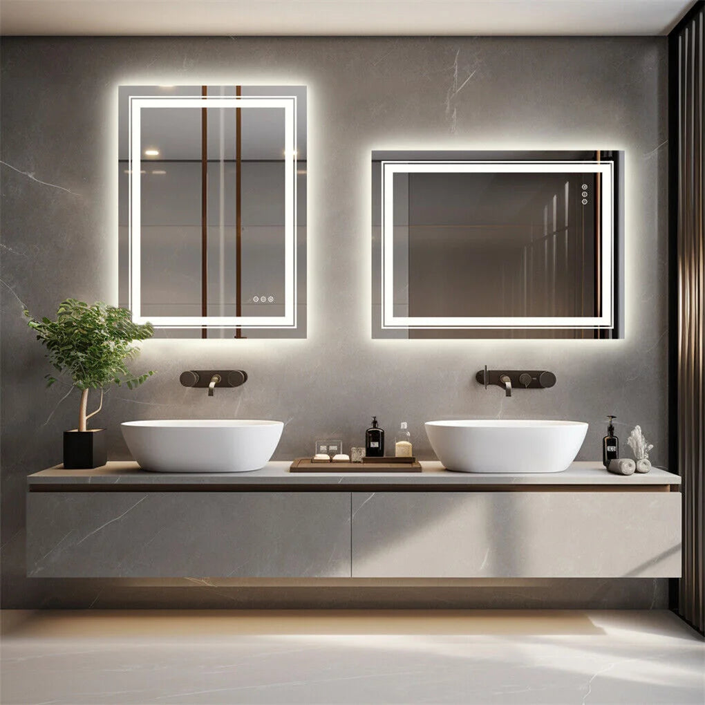 1510x780mm LED Bathroom Mirror Anti-fog Illuminated - Home