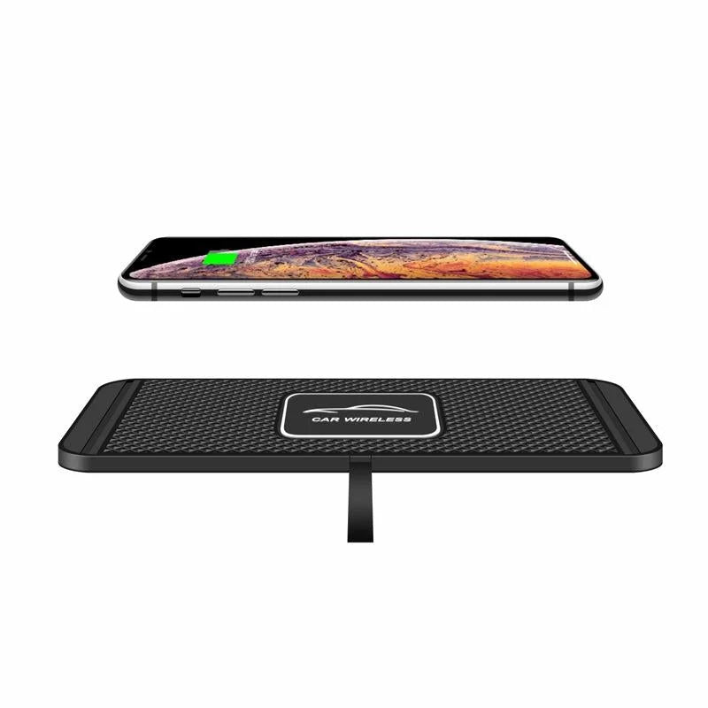 15W Qi Car Wireless Charging Pad - 30Cm Short Cable Anti-Skid-1915198260776144897