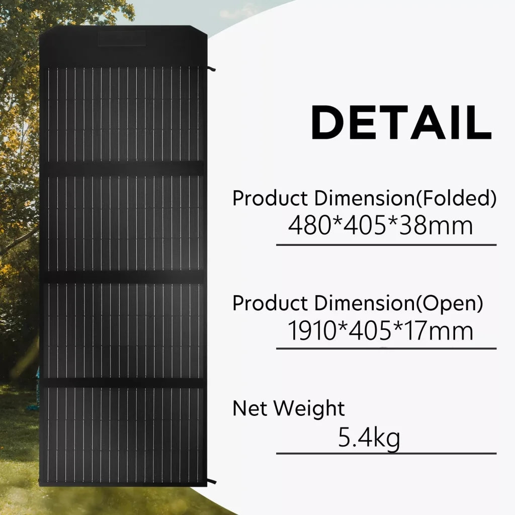 160W 160Watt Folding Solar Panel Blanket Mat Flexible Mono