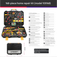168-Piece Ultimate Hand Tool Kit - Comprehensive Household