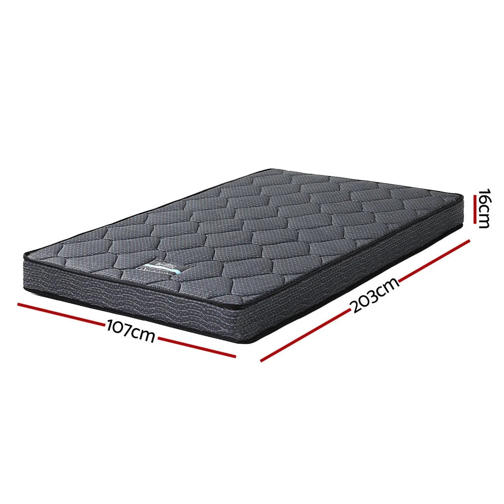16cm mattress with pocket spring construction and fabric cover