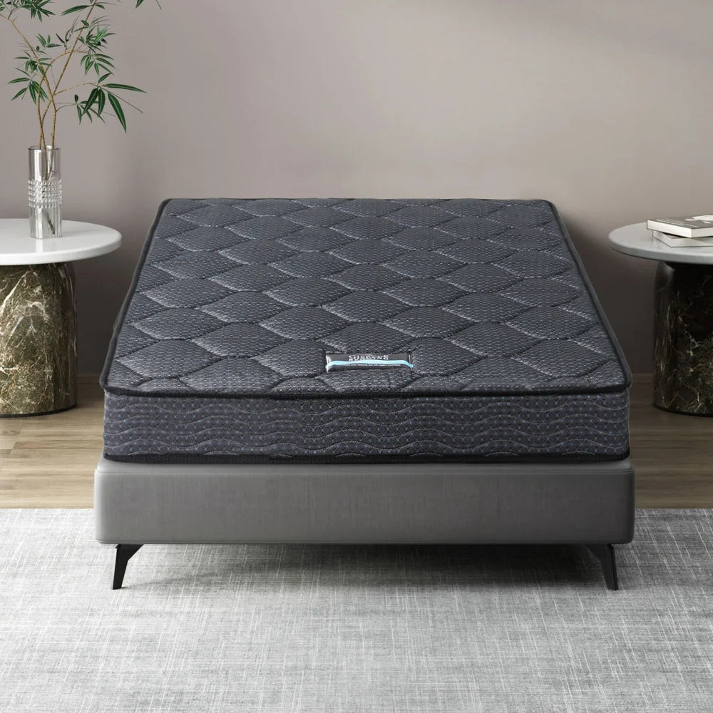 16cm mattress with layered cushioning and fabric casing