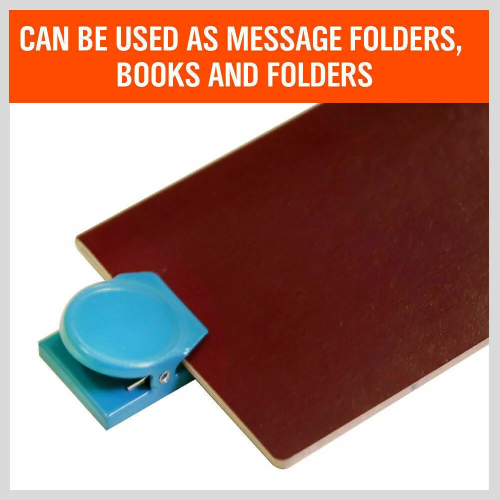 16Pc Magnetic Spring Clamps Magnet Refrigerator Clips Note