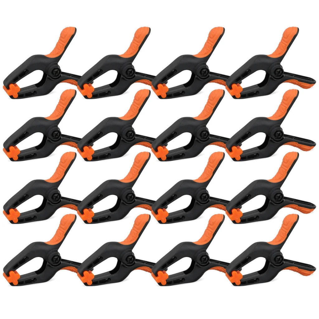 16Pcs 3’’ Spring Clamps Plastic Clamps Gluing Clamping