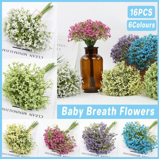 16pcs Artificial Foam Full Star Flowers Wedding Bouquet