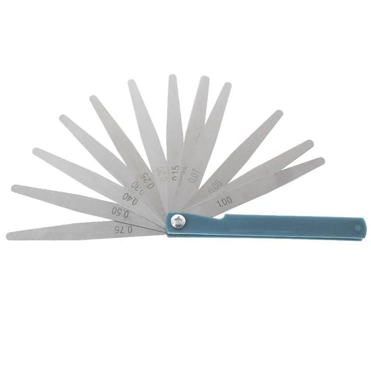 17-blade Metric Feeler Gauge for Precise Gap Measurement