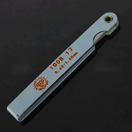17-blade Metric Feeler Gauge for Precise Gap Measurement