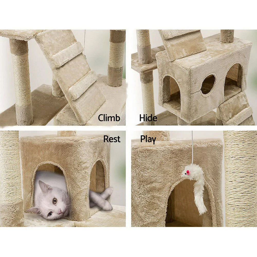 170cm Cat Tree Scratching Post Scratcher Pole Gym Toy House