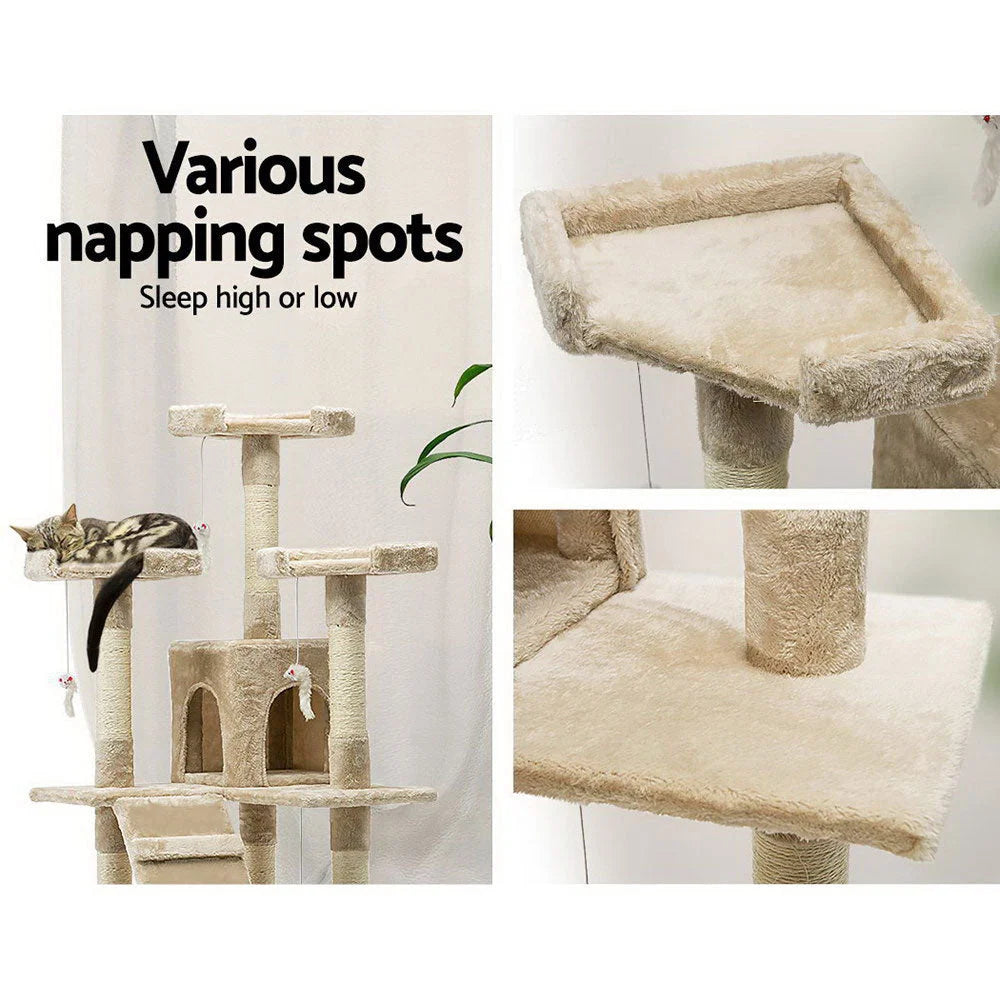 170cm Cat Tree Scratching Post Scratcher Pole Gym Toy House