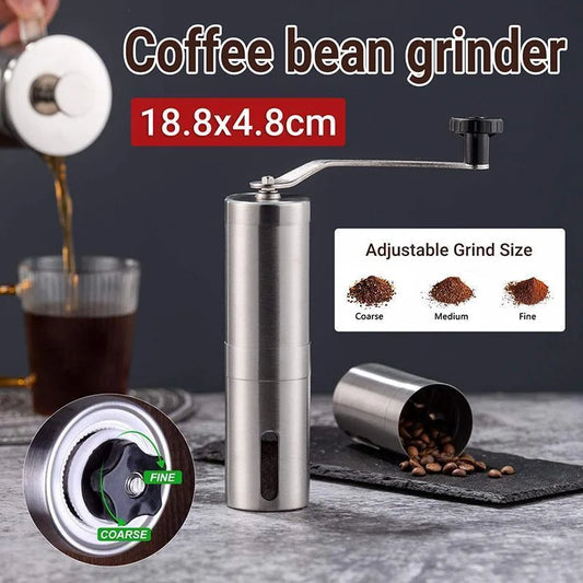 18 8cm Manual Coffee Bean Grinder Stainless Steel