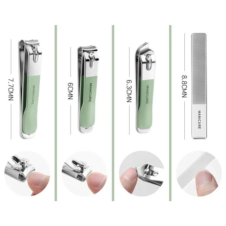 18-Piece Manicure and Pedicure Set - Stainless Steel Nail